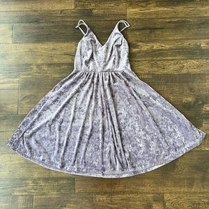 Wild Fable Purple Crushed Velvet Dress